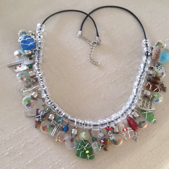 Sea Glass Treasure Necklace Handcrafted - Picture 2 of 4